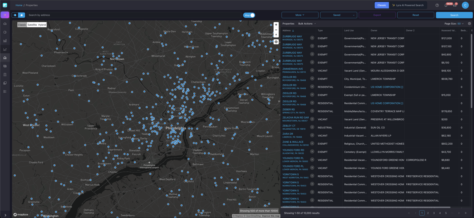 Properties Explorer in Forecasa